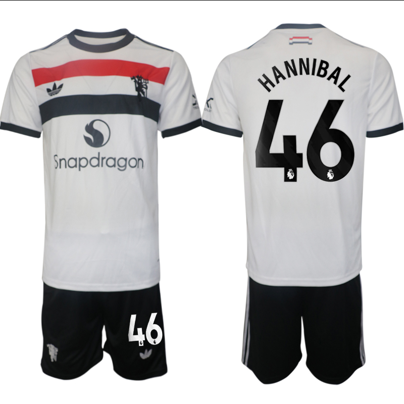 Men 2024-2025 Club Manchester United away white 46 Soccer Jersey